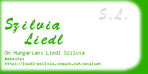 szilvia liedl business card